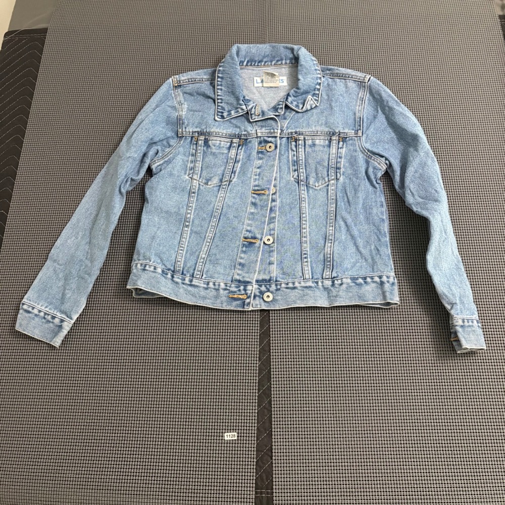 Vintage LA Blues Womens Small Light Wash Cotton Denim Trucker Jacket - Picture 1 of 4